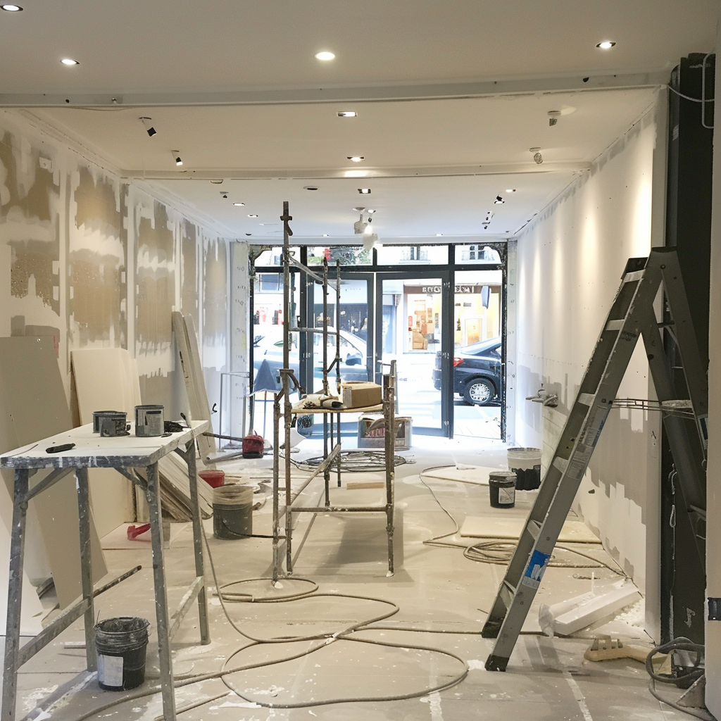Montage von beigestellten Werbemitteln
